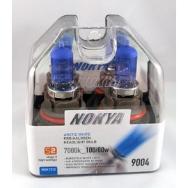 Nokya 9004 Arctic White Stage 2 7000K Halogen Headlight / Fog Light Car Light Bulb Replacement