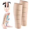 2 Pcs Lymphedema Compression Leg Wraps Adjustable Lower Leg Cover