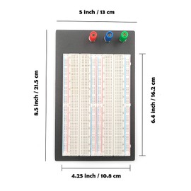 Eyoso Solderless Breadboard Protoboard 4 Bus Test Circuit Board Tie-point 1660 ZY-204
