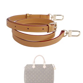 XYJG Vachetta Leather Strap for Speedy bag, Multi length Handmade Adjustable Cowhide Crossbody Purse Strap for Handbag 【0.47 Inch Wide, Beeswax】