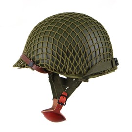 WW2 US M1C Helmet Airborne with Cover 506th Parachute Jump Version