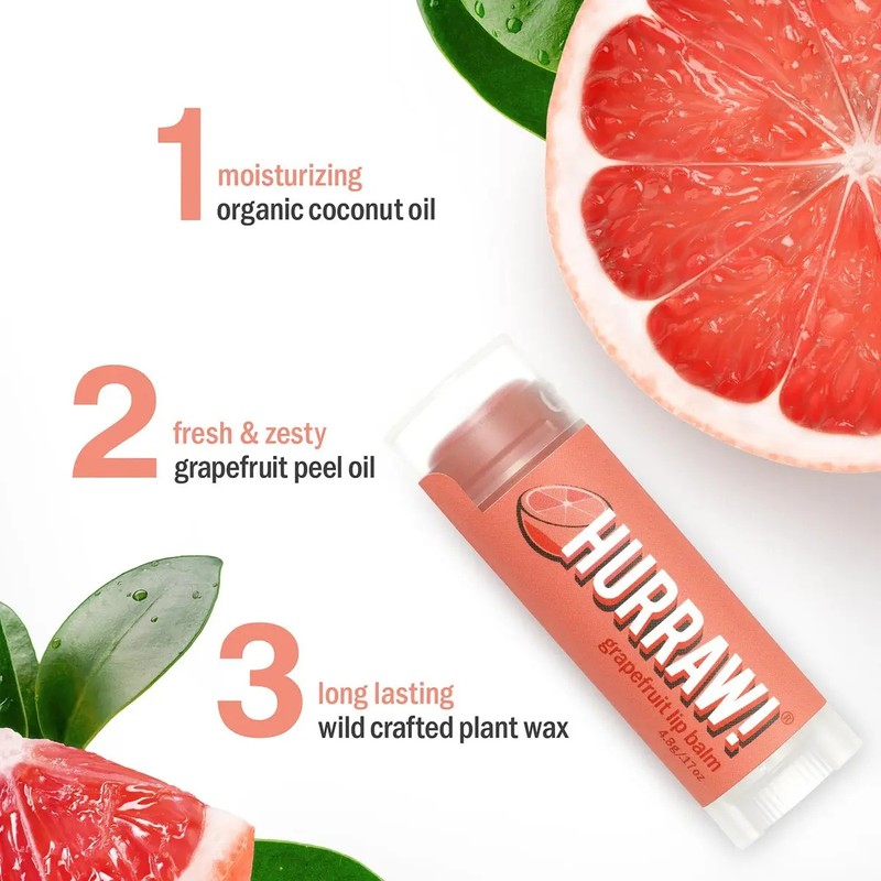 Bálsamo Labial De Pomelo Paquete De 2 Orgánico Vegano Libre