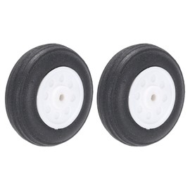 MECCANIXITY RC Airplane Wheels 0.98"x 0.35"x 0.08" OD RC Airplane,Aircraft PU Sponge Wheels,Tire Tail Wheel RC Aircraft Foam Wheel Replacement for DIY RC Model Plane Aircraft Pack of 2