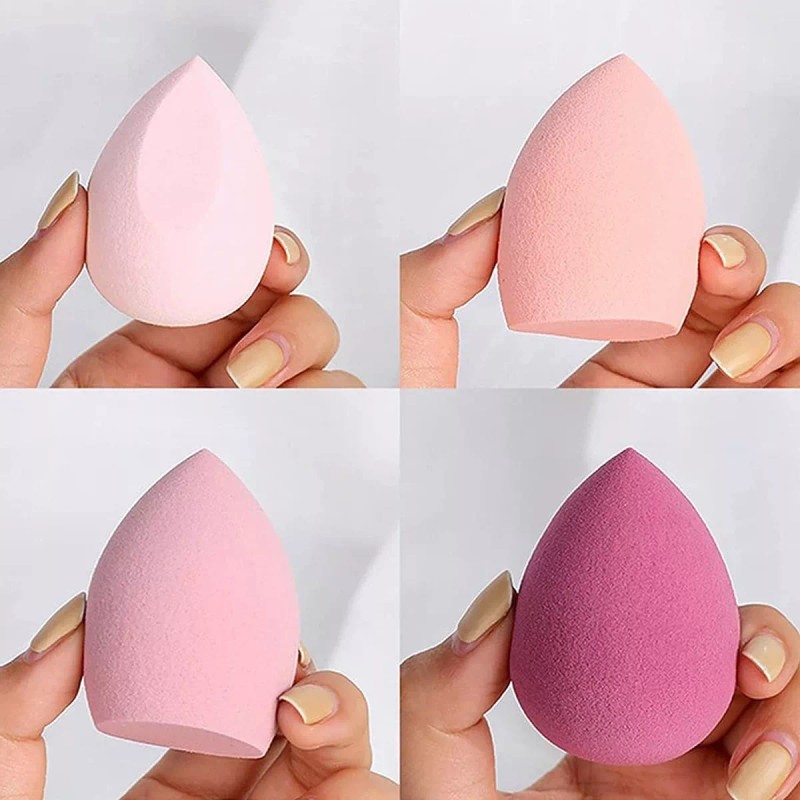 Andros Fifty Kit Esponja Maquillaje 4/8 Piezas Color Rosa Con