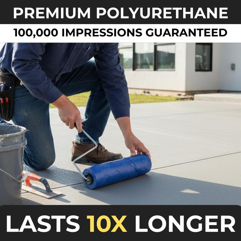 Concrete Stamp Roller – 3" x 3" x 9" –