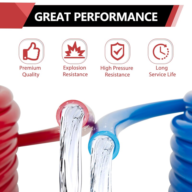 EFIELD Pex-b Pipe/Tubing, Blue & Red 1/2 inch 2 x100