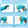 Blubbel Bubble Gun, Bubble Machine, 150 ml Tank Bubble Liquid,
