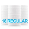 [18 Pack] Plastic REGULAR Mouth Mason Jar Lids for Ball,