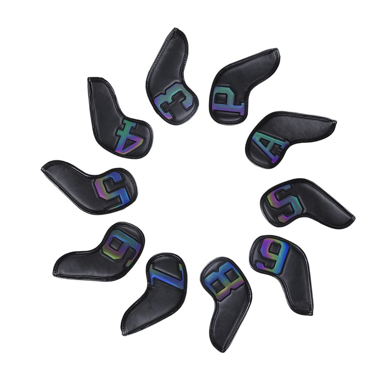 Scott Edward 11PCS Wedge Iron Golf Headcover Set PU Waterproof