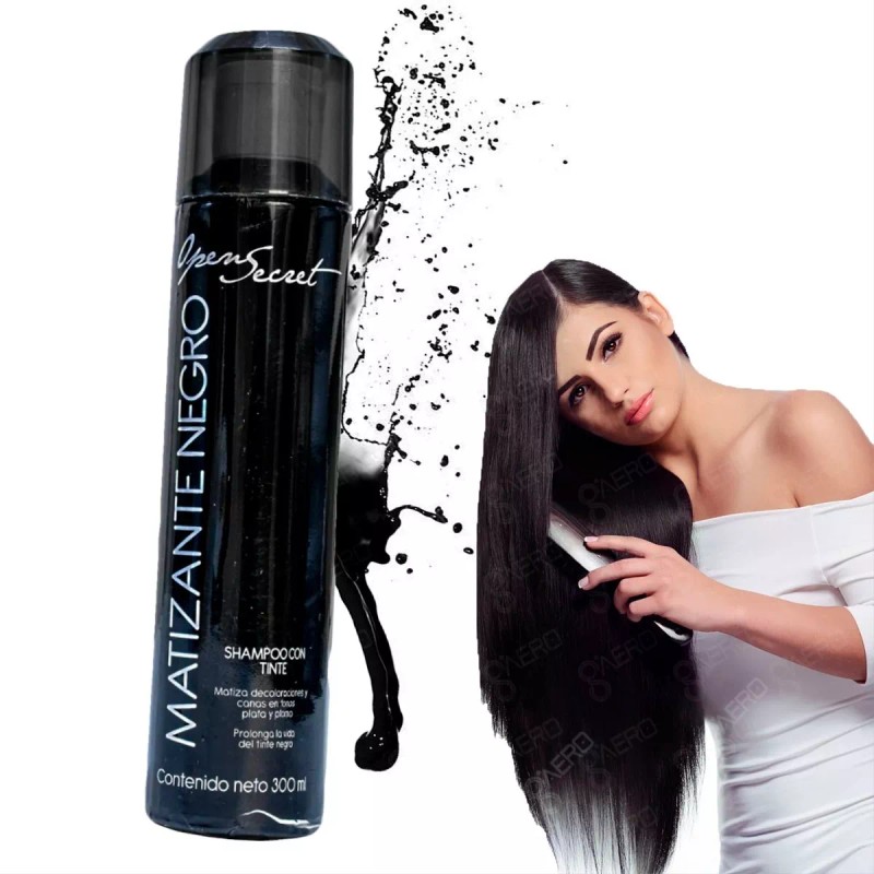 Open Secret Shampoo Matizante Negro Con Tinte Open Secret® 300
