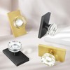 Newlaking Dummy Door Knob Set - Crystal Glass Non-Locking Door
