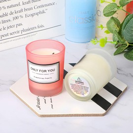 Holographic 360 Pcs Candle Warning Labels Candle Jar Container Stickers Wax Melting Safety Stickers for Jars Tins Containers Making Supplies