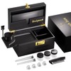 Uniepoch Large Black Bamboo Stash Box with Combo Lock &