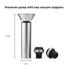 Rabbit Wine Vacuum Pump with Two Preserving Bottle Stoppers Easy-to-Use
