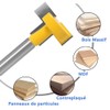 Mesee T-Track Router Bit for Router with Groove 8mm Shank