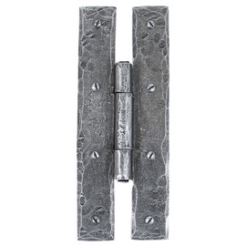 From The Anvil Pair of 7-inch Pewter Patina H-Hinge