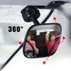 Wide Angle Convex Rearview Mirror for Viewing Rear Passengers