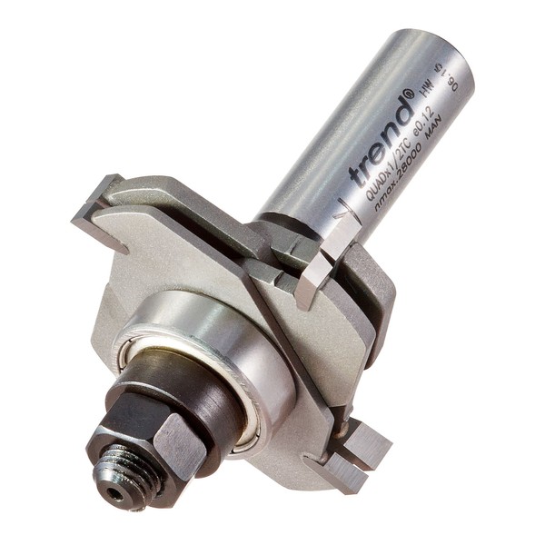 Trend Professional Quad Groover Set Router Bit, 1/2 Inch Shank,
