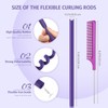 20 varillas flexibles para rizar el pelo, de espuma suave,
