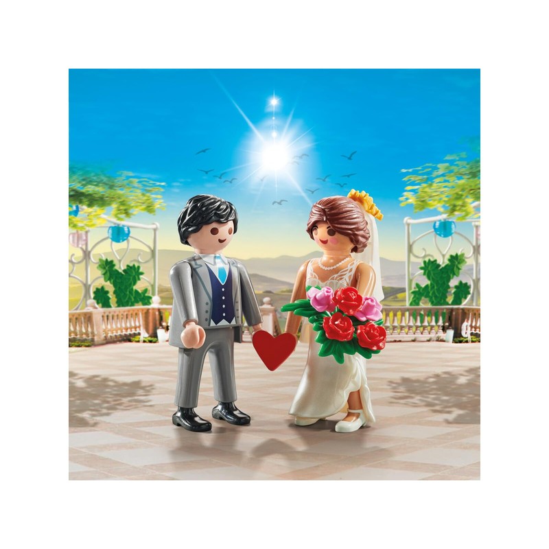 PLAYMOBIL 71507 DuoPack Wedding Couple with Heart and Bouquet, from
