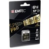 SDXC 64Go EMTEC SpeedIn CL10 95MB/s FullHD 4K UltraHD