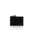 Piquadro PQ-RY Leather Wallet 13 cm, black, 36 EU