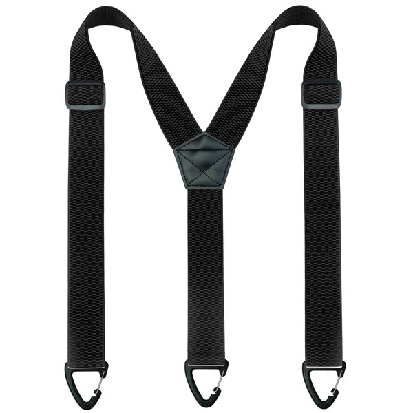 RBOCOTT Hidden Black Braces Suspender for Men Under Clothes with