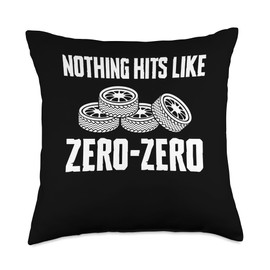 Nothing Hits Like Zero Zero Tire Guy Changing Tires Throw Pillow
