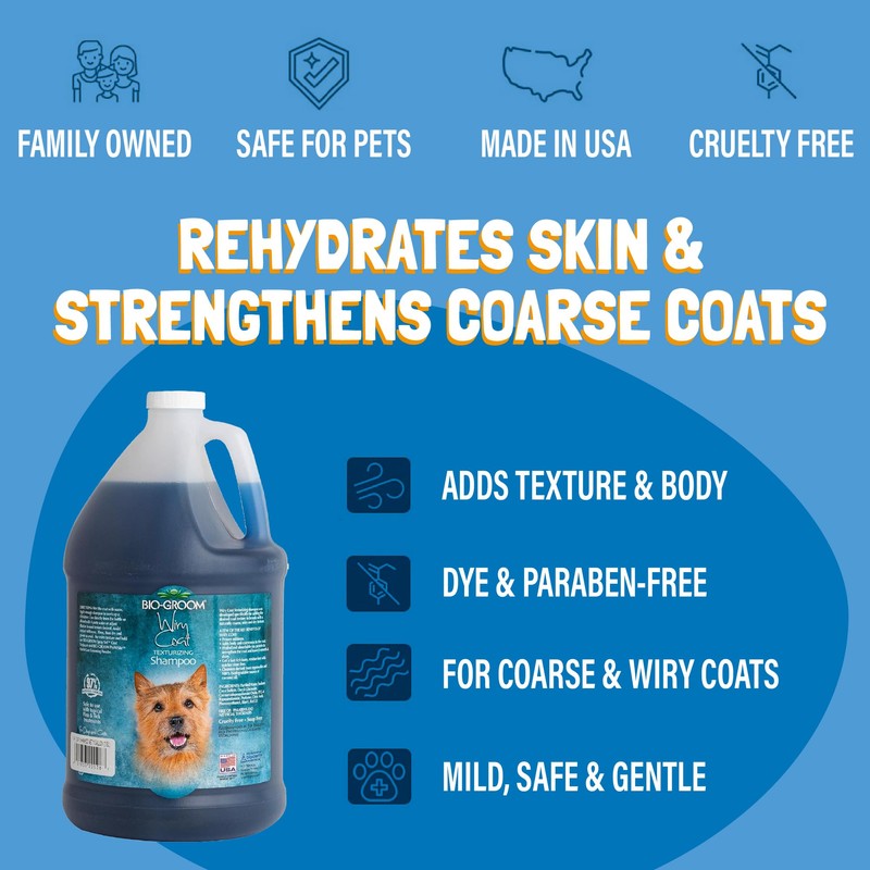 Bio-Groom Wiry Coat Dog Shampoo - Tearless, Bathing Supplies, Puppy