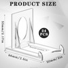 Pack of 24 Acrylic Stand Plastic Plate Stand FOCCTS 6.5