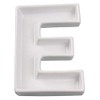 Ivy Lane Design Ceramic Love Letter Dish, Letter E, White
