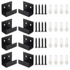 Coufce 20mm / 0.97 Inch Stainless Steel Tile Bracket, Black