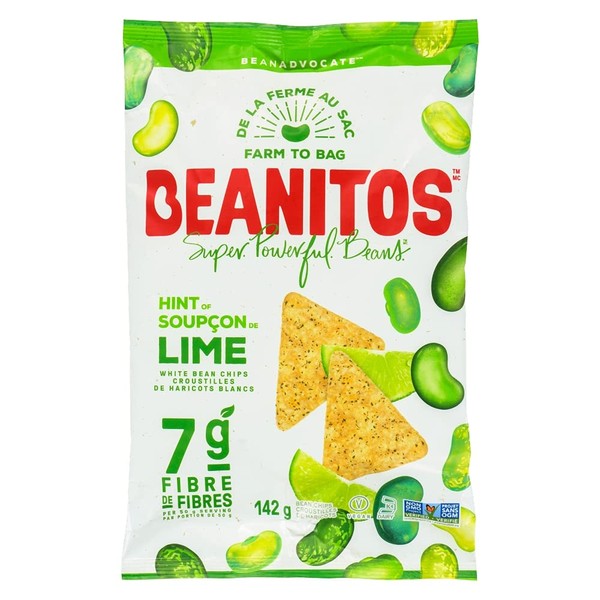 Beanitos Black Bean Chips Hint Of Lime 142g 142 gram