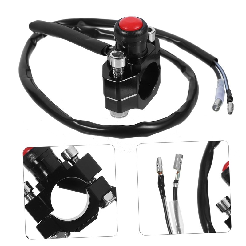 Mikinona Replacement Motorcycle Ignition Coil Switch with Horn Function CNC