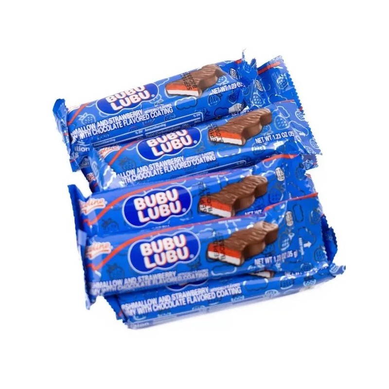 Ricolino Bubulubu Ricolino Marshmallow & Strawberry Gummy Mexican Chocolate 8