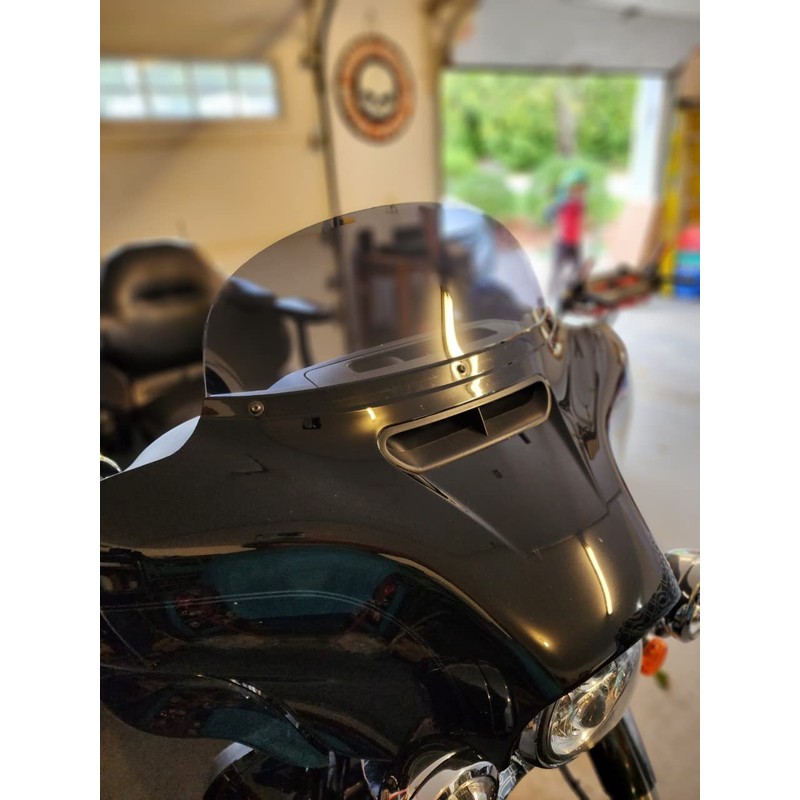 Sled Shields 8" DARK TINT windshield compatible with Harley Davidson