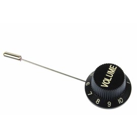 Miniblings Poti Gitarre Volumen Krawattennadel Krawattenhalter Pin Volumenknopf - Handmade Modeschmuck I Herrenschmuck Männerschmuck Schlipsklammer Krawattenklammer