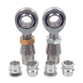 QS Components 3/4 X 3/4-16 Chromoly Panhard Bar Kit with 3/4-5/8 High Misalignment Spacers & Bung .095, Rod End, Heim Joint