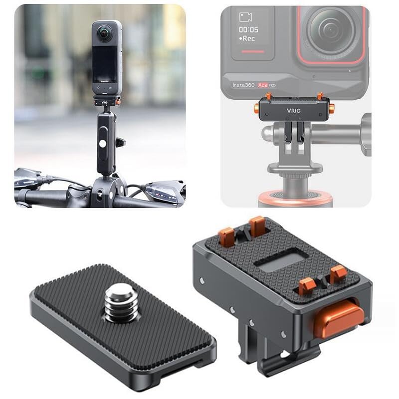 Coyktonty Quick Release Mount for INSTA360 Ace Pro/Ace/ONE X3/ONE X2/Gopro