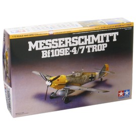 TAMIYA 300060755 60755 Messerschmitt 300060755-1:72 ME-BF 109E-4/7 Trup, Airplane, Standing Model, Faithful Replica, Plastic Kit, Crafts, Model Kit, Assembly, Unpainted, 1/72