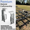 JNDO 8" Boat Trailer Bunk Brackets 4 Pcs Swivel Top
