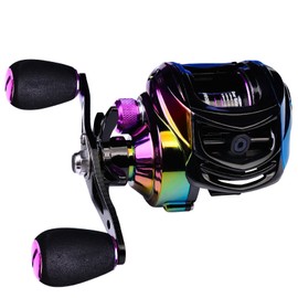 RoseFlower Fishing Reel, 9+1BB Spinning Reels, 7.2:1 High Speed Gear Ratio Max Drag 10KG/22LB, for Saltwater or Freshwater Spinning Fishing Reel (DW130, Right Hand)