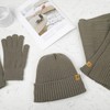 KUIRAN Winter Fleece lined Beanie Hats Scarf for Men and