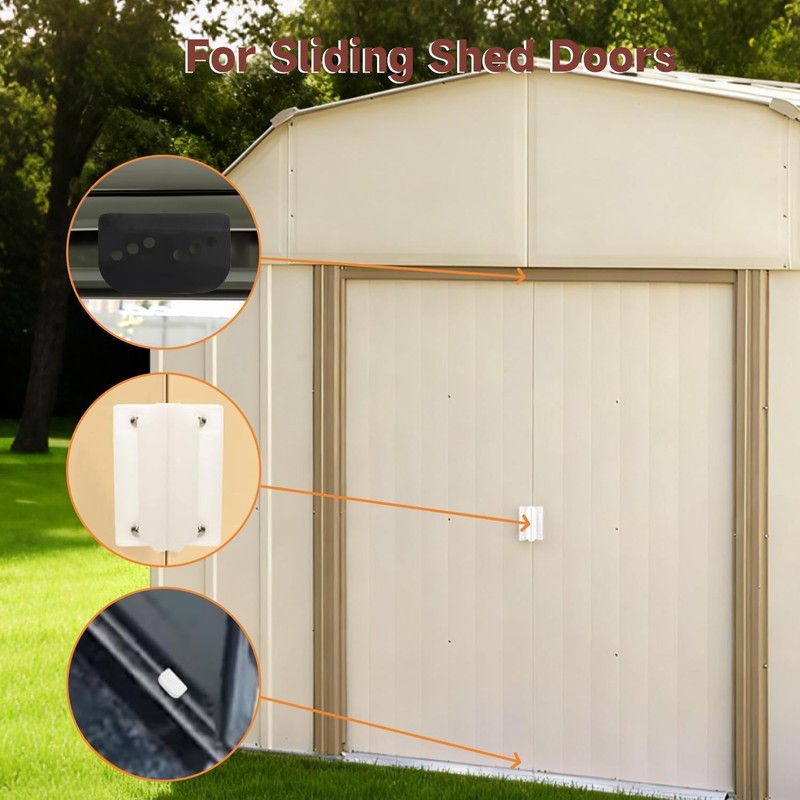 LEYURISE Shed Door Tune-Up Full Kit Compatible with Arrow ShelterLogic
