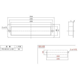 Nakanishi Sangyo 00094329-001 PO-UK-A Guide for Post Openings