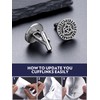 Bandmax Cufflinks for Men Stainless Steel Celtic Knot Cufflinks Tie