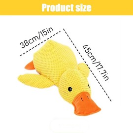 Shengruili Quack-Quack Duck Dog Toy, Anti-Stress Duck for Dogs, Cute Toy, Plush Anti-Stress for Dogs, Squeaky Plush Toy for Small, Medium, Large Dogs