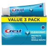 Crest Pro Health Clean Mint Toothpaste Pack Of 3 4.3Oz