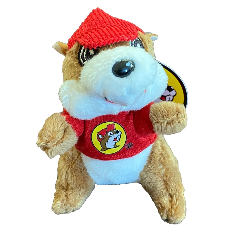 Buc-ee's Beavers 4" Mini Stuffed Plush Keychain Keyring Backpack Clip