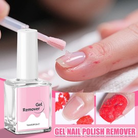 Gel Nail Remover | 15ml Professional Nail Remover - No Soaking or Wrapping Quick Peel off Liquid for Home Manicure Salon Beginners Girls Women